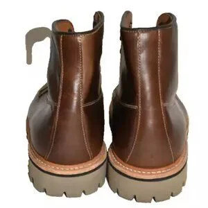 New! ALLEN EDMONDS Freeport Apron Toe Boot Brown Leather Size 11 D DD435 4914 AE Freeport in Snuff Brown : r/allenedmonds main image 3